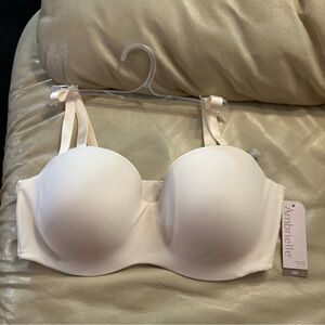 Ambrielle Ivory Multi Way Strapless UW Bra 36D Lined/Padded NEW! With All Tags.